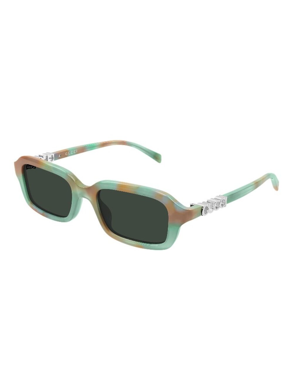 New Gucci Women's Sunglasses Havana Green Lens Acetate Frame GG2152S 005 50